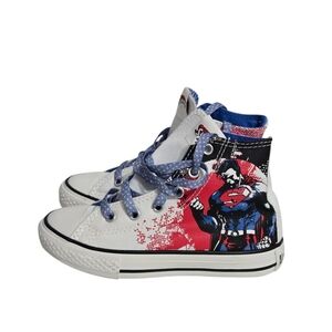 Converse All Star Superman High-Top Sneakers Kids Size 12